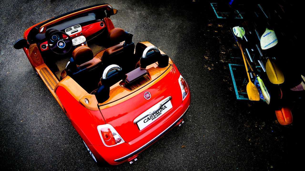 FIAT 500C ISCHIA CORAL RED CARROZZERIA CASTAGNA MILANO